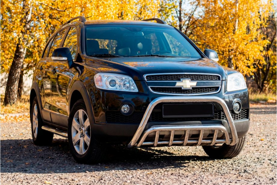 Chevrolet Captiva 2006–2019 Främre frontbåge WT002 (rostfritt stål) Image