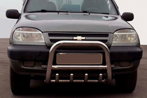 Chevrolet Niva 1998–2020 Frontbåge QT006 (rostfritt stål) foto 1