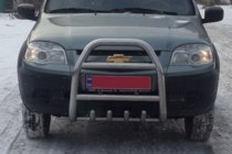 Chevrolet Niva 1998–2020 Frontbåge QT007 (rostfritt stål) foto 2