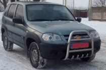 Chevrolet Niva 1998–2020 Frontbåge QT007 (rostfritt stål) foto 4