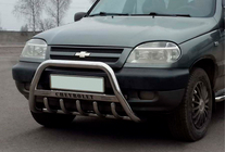 Chevrolet Niva 1998–2020 Frontbåge WT004 (rostfritt stål) foto 2