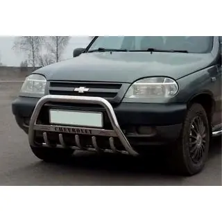 Frontbåge WT004 (rostfritt stål) Chevrolet Niva 1998–2020 foto 2
