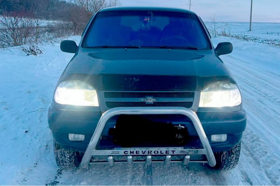 Chevrolet Niva 1998–2020 Frontbåge WT004 (rostfritt stål) Image