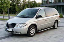 Chrysler Voyager 2001–2007 Sidosteg Fullmond (2 st, aluminium) foto 1