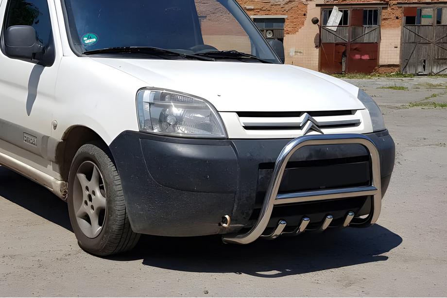 Peugeot Partner 1996–2008 Frontbåge WT003 (rostfritt stål) 60 mm Foto 3