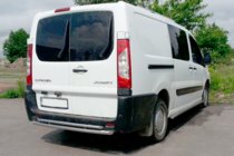 Peugeot Expert 2007–2016 Bakre skyddsbåge AK-002 (dubbel, rostfri) foto 1