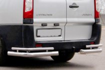 Peugeot Expert 2007–2016 Bakre hörnskydd AK-003-Double (2 st, rostfritt) foto 1