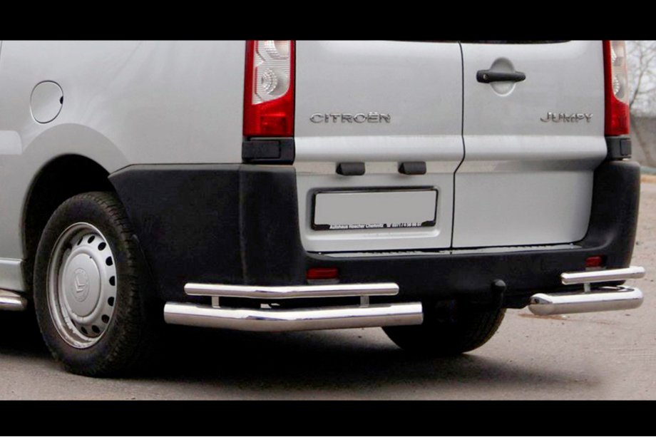 Citroen Jumpy 2007–2017 Bakre hörnskydd Double (2 st, rostfritt) Image