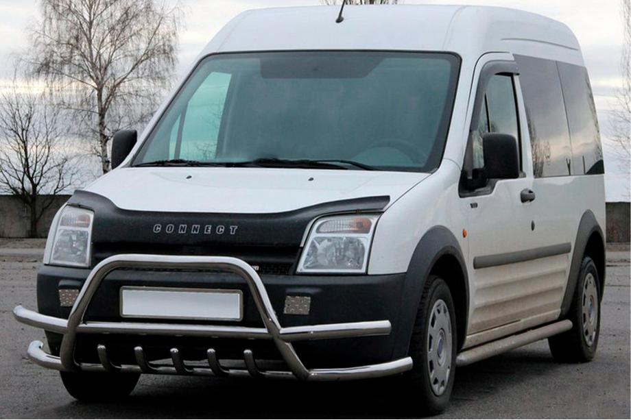 Ford Connect 2002–2006 Frontbåge (bullbar) med dubbla rör WT004-Plus (rostfritt) Image