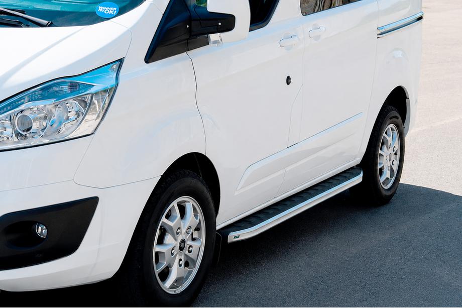 Ford Custom 2013–2022 Sidosteg Fullmond (2 st, aluminium) Image