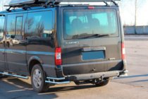 Ford Transit 2000–2014 Bakre hörnskydd AK003-Double (rostfritt stål) foto 3