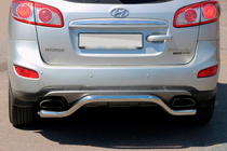 Hyundai Santa Fe 2 2006–2012 Bakre båge AK007-2 (rostfritt stål) foto 1