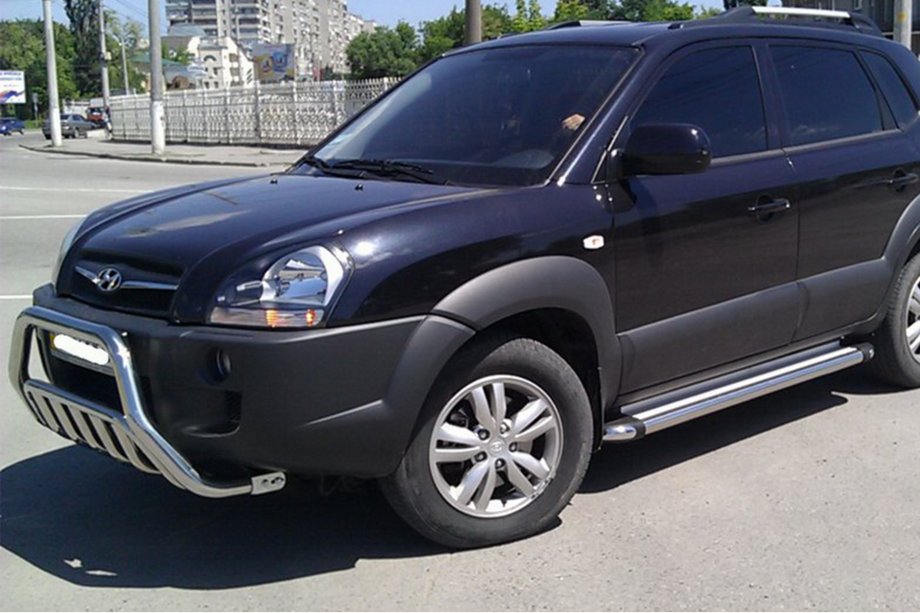 Hyundai Tucson JM 2004– Frontbåge WT002 (rostfritt) Foto 3