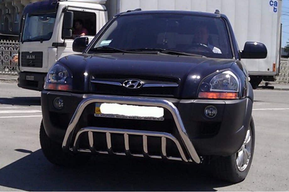 Hyundai Tucson JM 2004– Frontbåge WT002 (rostfritt) Foto 2