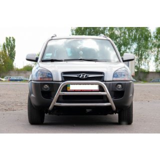 Frontbåge WT022 (rostfritt stål) Hyundai Tucson JM 2004– foto 2