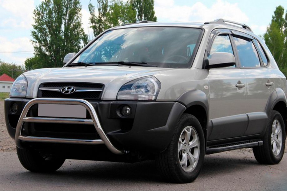 Hyundai Tucson JM 2004– Frontbåge WT022 (rostfritt stål) Foto 1