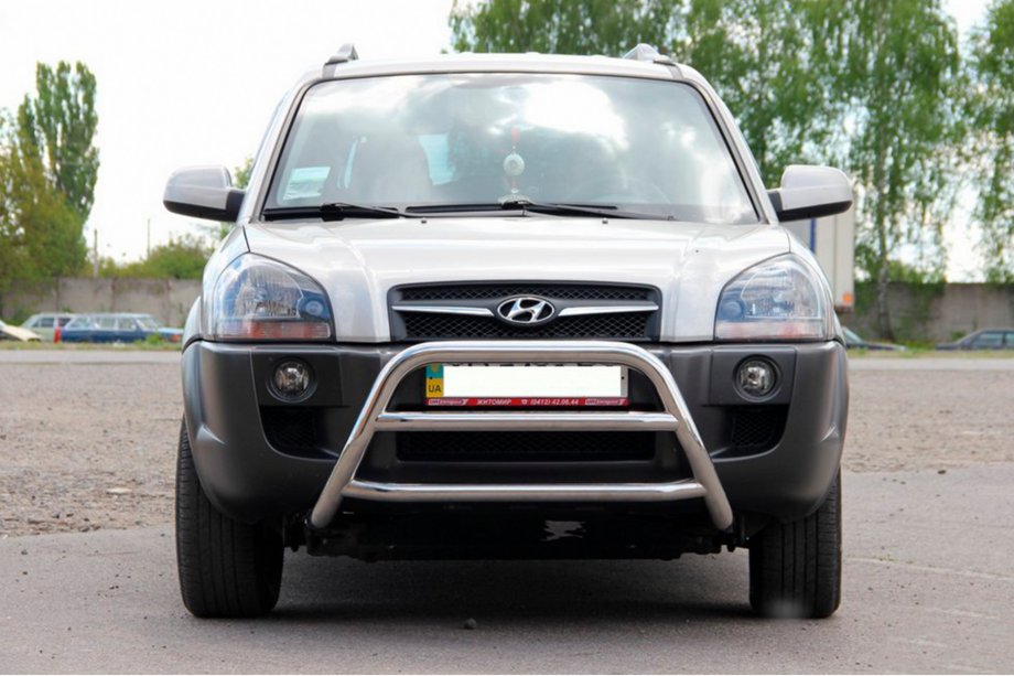 Hyundai Tucson JM 2004– Frontbåge WT022 (rostfritt stål) Foto 2