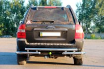 Kia Sportage 2004–2010 Bakre skyddsbåge AK007 (rostfritt) foto 2