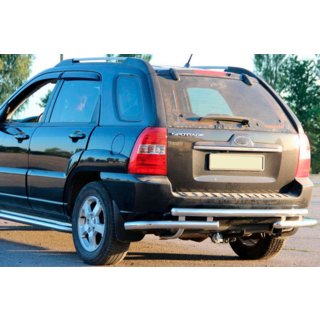 Bakre skyddsbåge AK007 (rostfritt) Kia Sportage 2004–2010 foto 1