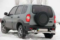 Chevrolet Niva 1998–2020 Bakre skyddsbåge AK015 (rostfri) foto 3