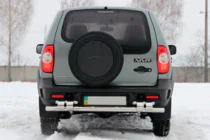 Chevrolet Niva 1998–2020 Bakre skyddsbåge AK015 (rostfri) foto 2
