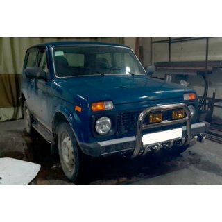 Frontbåge QT006 (rostfri) Lada Niva och Urban 1977– foto 4