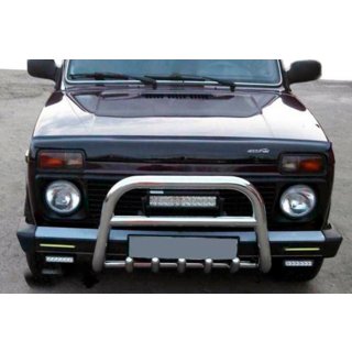 Frontbåge QT006 (rostfri) Lada Niva och Urban 1977– foto 1