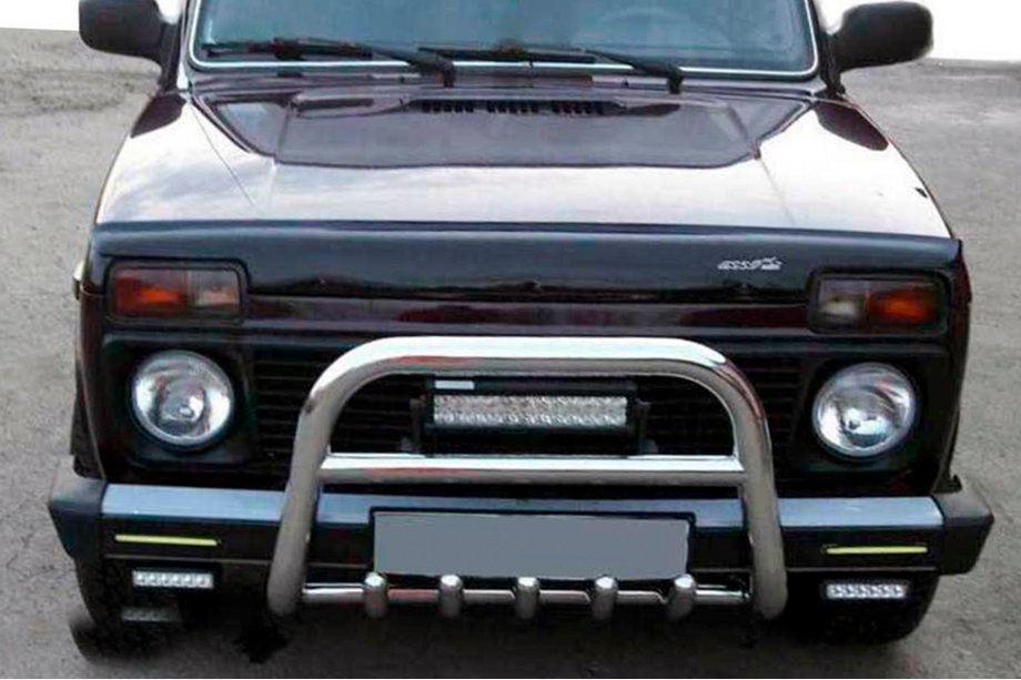 Lada Niva och Urban 1977– Frontbåge QT006 (rostfri) Image