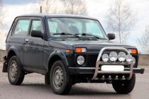 Lada Niva och Urban 1977– Frontbåge QT007 (rostfritt stål) foto 3