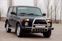 Lada Niva och Urban 1977– Frontbåge QT007 (rostfritt stål) foto 4