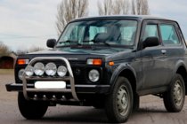 Lada Niva och Urban 1977– Frontbåge QT007 (rostfritt stål) foto 6