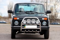 Lada Niva och Urban 1977– Frontbåge QT007 (rostfritt stål) foto 2