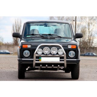 Frontbåge QT007 (rostfritt stål) Lada Niva och Urban 1977– foto 2
