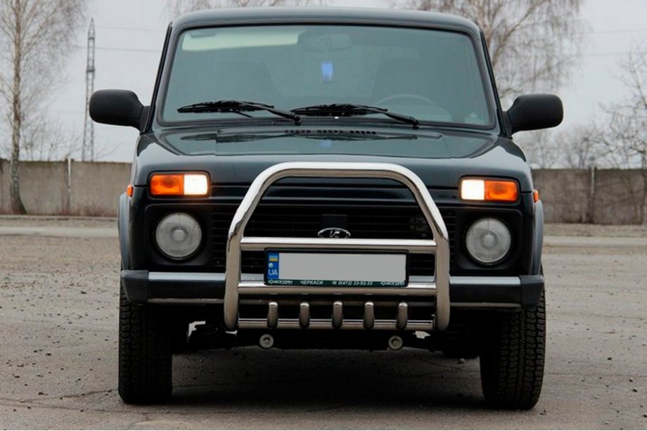 Lada Niva och Urban 1977– Frontbåge QT007 (rostfritt stål) Image