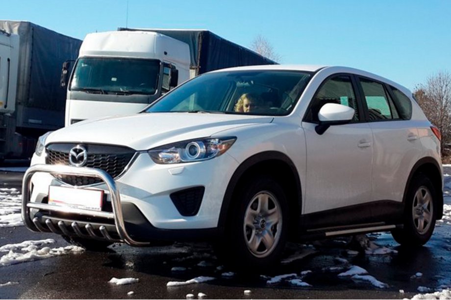 Mazda CX-5 2012–2017 Främre frontbåge WT021 (rostfritt stål) Foto 1