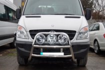 Mercedes Sprinter W906 2006–2018 Hög frontbåge (bullbar) WT018 (rostfri) foto 2