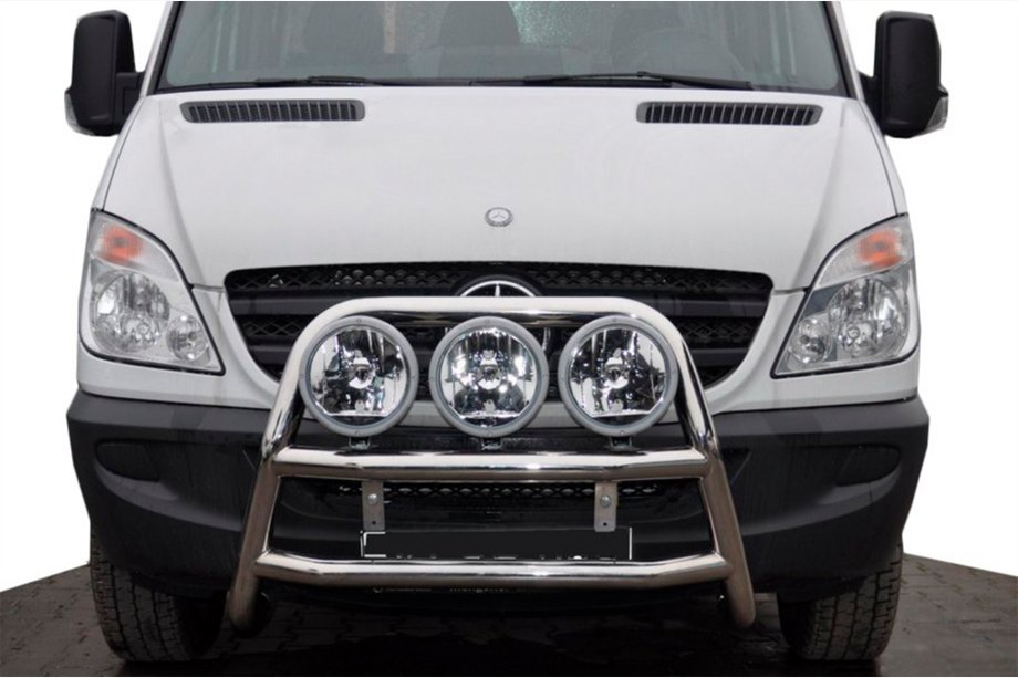 Mercedes Sprinter W906 2006–2018 Hög frontbåge (bullbar) WT018 (rostfri) Image