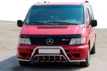 Mercedes Vito W638 1996–2003 Frontbåge med sidobågar WT002 Plus (rostfritt) foto 3