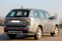 Mitsubishi Outlander 2012–2021 Bakre skyddsbåge AK004 (rostfritt stål) foto 3