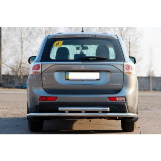 Bakre skyddsbåge AK004 (rostfritt stål) Mitsubishi Outlander 2012–2021 foto 2