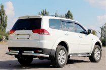 Mitsubishi Pajero Sport 2008–2015 Bakre skyddsbåge AK003-Special (2 st, rostfritt) foto 3