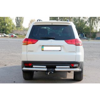 Bakre skyddsbåge AK003-Special (2 st, rostfritt) Mitsubishi Pajero Sport 2008–2015 foto 2