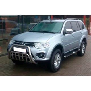 Främre frontbåge WT002 (rostfritt stål) Mitsubishi Pajero Sport 2008–2015 foto 2