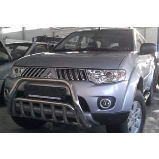 Främre frontbåge WT002 (rostfritt stål) Mitsubishi Pajero Sport 2008–2015 foto 3
