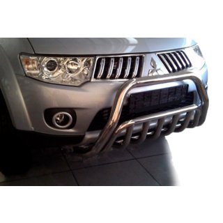 Främre frontbåge WT002 (rostfritt stål) Mitsubishi Pajero Sport 2008–2015 foto 4