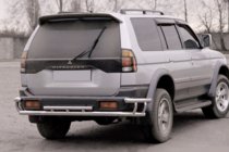 Mitsubishi Pajero Sport 1996–2007 Bakre skyddsbåge AK005-2 (rostfritt stål) foto 1