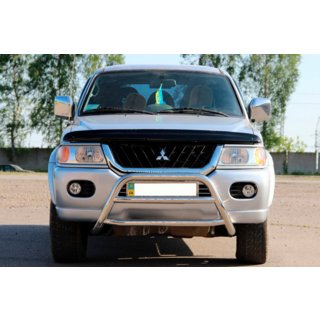 Frontbåge WT022 (rostfritt) Mitsubishi Pajero Sport 1996–2007 foto 2