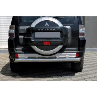 Bakre skyddsbåge AK002 (rostfritt) Mitsubishi Pajero Wagon IV 2006–2021 foto 1