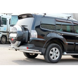 Bakre skyddsbåge AK003 Dubbel (rostfritt) Mitsubishi Pajero Wagon IV 2006–2021 foto 3
