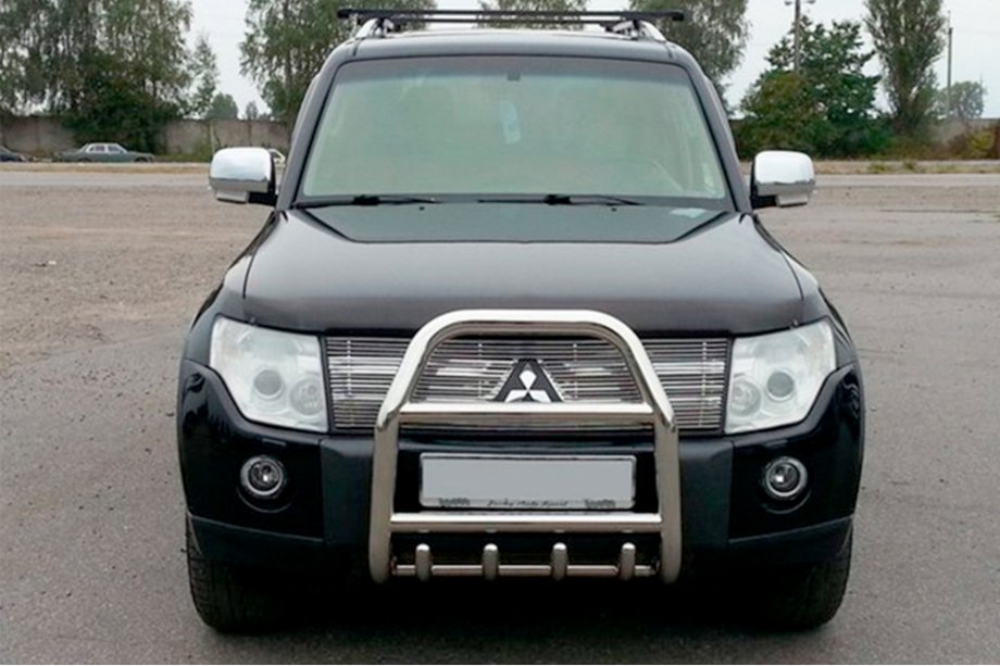 Mitsubishi Pajero Wagon IV 2006–2021 Frontbåge QT007 (rostfritt stål) Image
